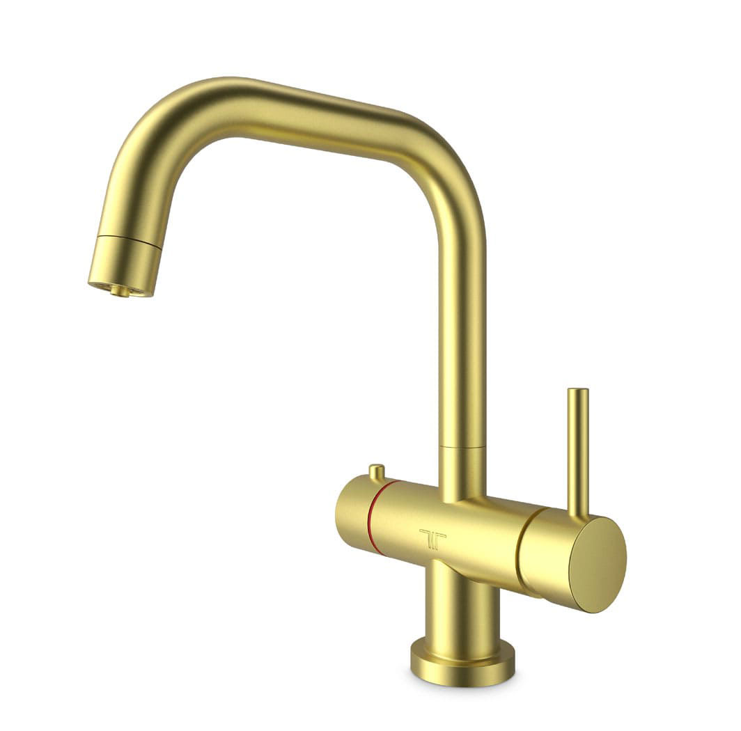 3-in-1 Instant Boiling Water Tap System (Brushed Gold)