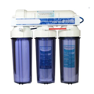 Ultra Pure 4 Stage Reverse Osmosis Water Filter System + Di (150 GPD)