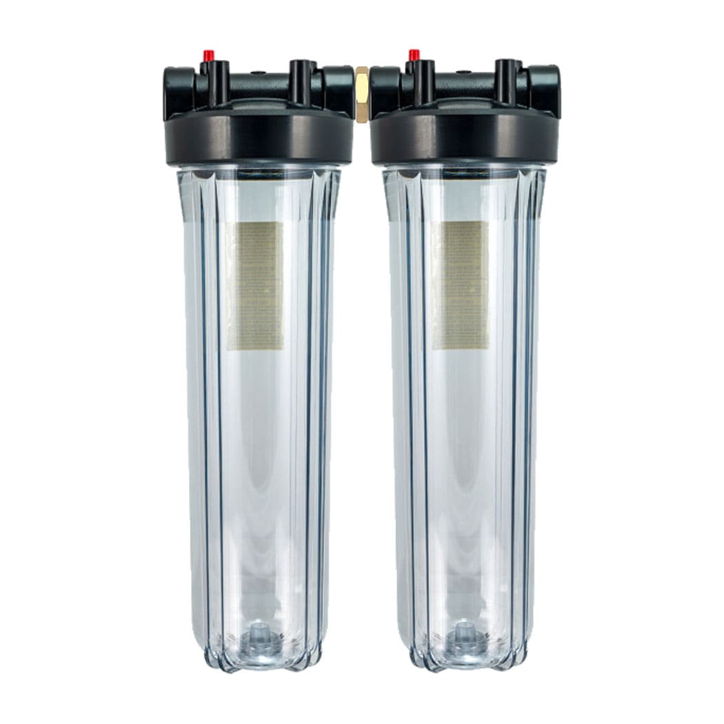 AquaKlenze Dual Commercial Pre-Filter System Clear (Dual 20