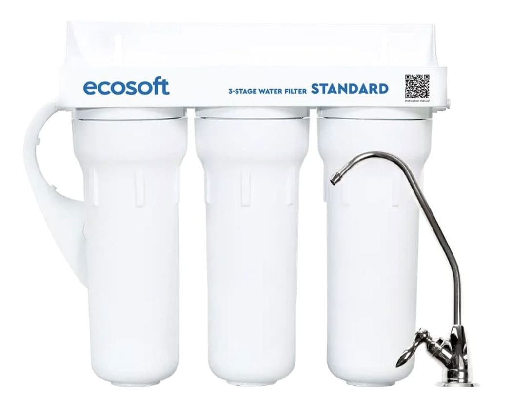 Ecosoft Anti-Scale 3-Stage Under Sink Water Filter