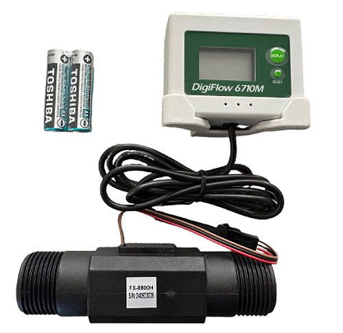 Digital Flow Rate and Flow Totaliser Meter (up to 100 LPM)