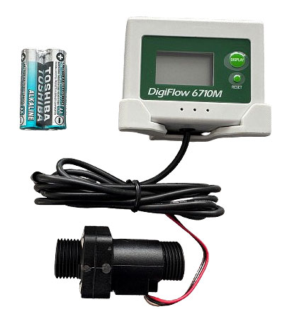 Digital Flow Rate and Flow Totaliser Meter (up to 25 LPM)