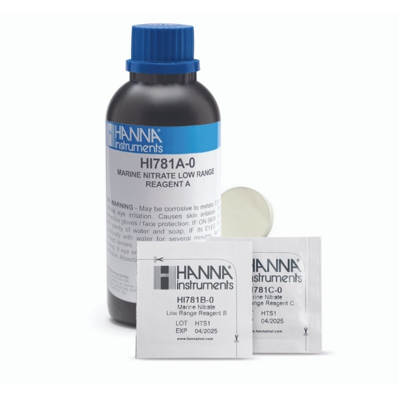 HI-781-25 Marine Low Range Nitrate Reagents - 25 Tests