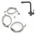 Stone Black A-Style 3 Way Mixer Tap Parts Kit