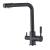 Stone Black A-Style 3 Way Mixer Tap (Tri-Flow)