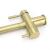 Lucca Brushed Brass 3-Way (Tri-Flow) Kitchen Mixer Tap