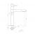 Picasso Copper 3-Way (Tri-Flow) Kitchen Mixer Tap Dimensions