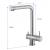 Gaia 316 Stainless Steel 3-Way (Tri-Flow) Kitchen Mixer Tap