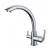 Vega Chrome 3-Way Tap (Tri-Flow) Kitchen Mixer Tap