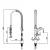 Udine Commercial Restaurant Kitchen Pre-Rinse Spray Tap
