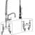 Udine Bridged Commercial Restaurant Kitchen Pre-Rinse Spray Tap