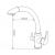 Vega Chrome 3-Way Tap (Tri-Flow) Kitchen Mixer Tap