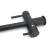 Lucca Matt Black 3-Way (Tri-Flow) Kitchen Mixer Tap