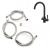 Malta 3-Way Mixer Tap Kit Stone Black