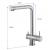 Gaia 316 Stainless Steel 3-Way (Tri-Flow) Kitchen Mixer Tap