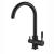 Malta 3-Way Mixer Tap (Tri-Flow) Stone Black