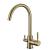 Verona Brushed Brass 3-Way (Tri-Flow) Kitchen Mixer Tap