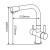 Berta Chrome 3-Way (Tri-Flow) Kitchen Mixer Tap