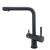 Lucca Matt Black 3-Way (Tri-Flow) Kitchen Mixer Tap