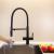 Riva Matt Black Pull-Out Spray-Hose 3-Way Tap (Triflow Filter Tap)