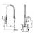 Udine Bridged Commercial Restaurant Kitchen Pre-Rinse Spray Tap
