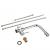 Berta Brushed Brass 3-Way (Tri-Flow) Kitchen Mixer Tap