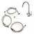 Malta 3-Way Mixer Tap Chrome Kit