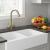 Pardenia Bronze 3-Way (Tri-Flow) Kitchen Mixer Tap In Insitu