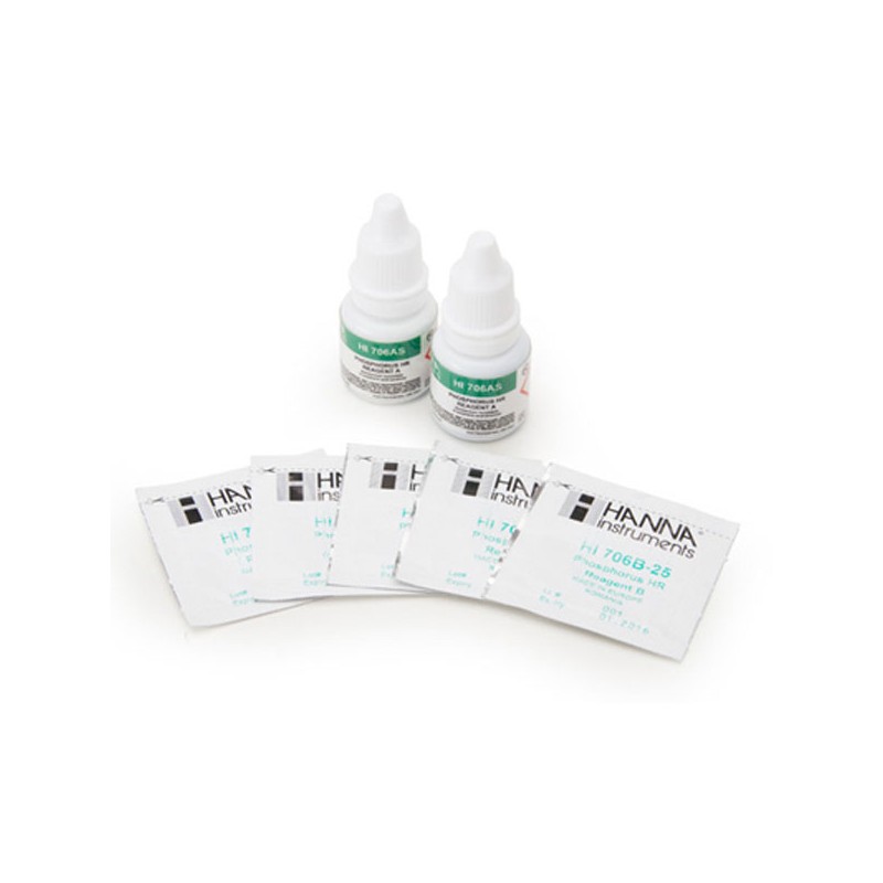 HI-706-25 Freshwater Phosphorus High Range Reagents - 25 Tests