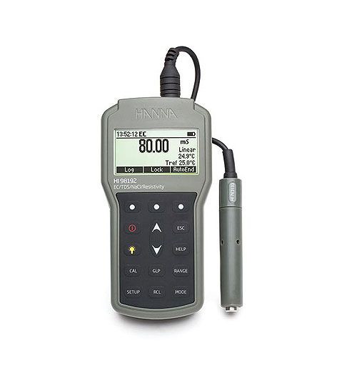 Professional Waterproof EC/TDS/Resistivity/Salinity Meter (HI-98192)