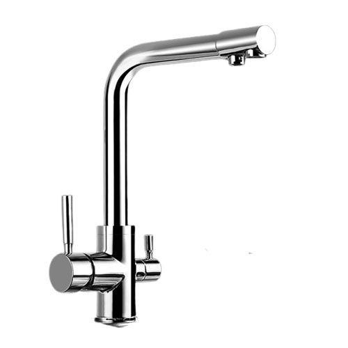 Chrome A-Style 3 Way Mixer Tap (Tri-Flow)